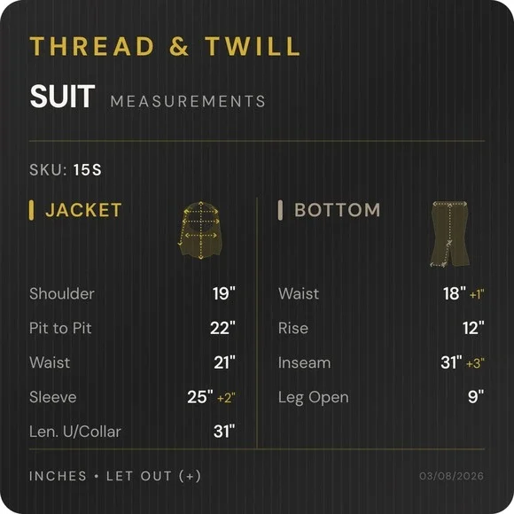 Giorgio Armani Tuxedo Suit Mens 44R 36x31 Black Solid Wool 3-Button Vintage - Picture 6 of 6